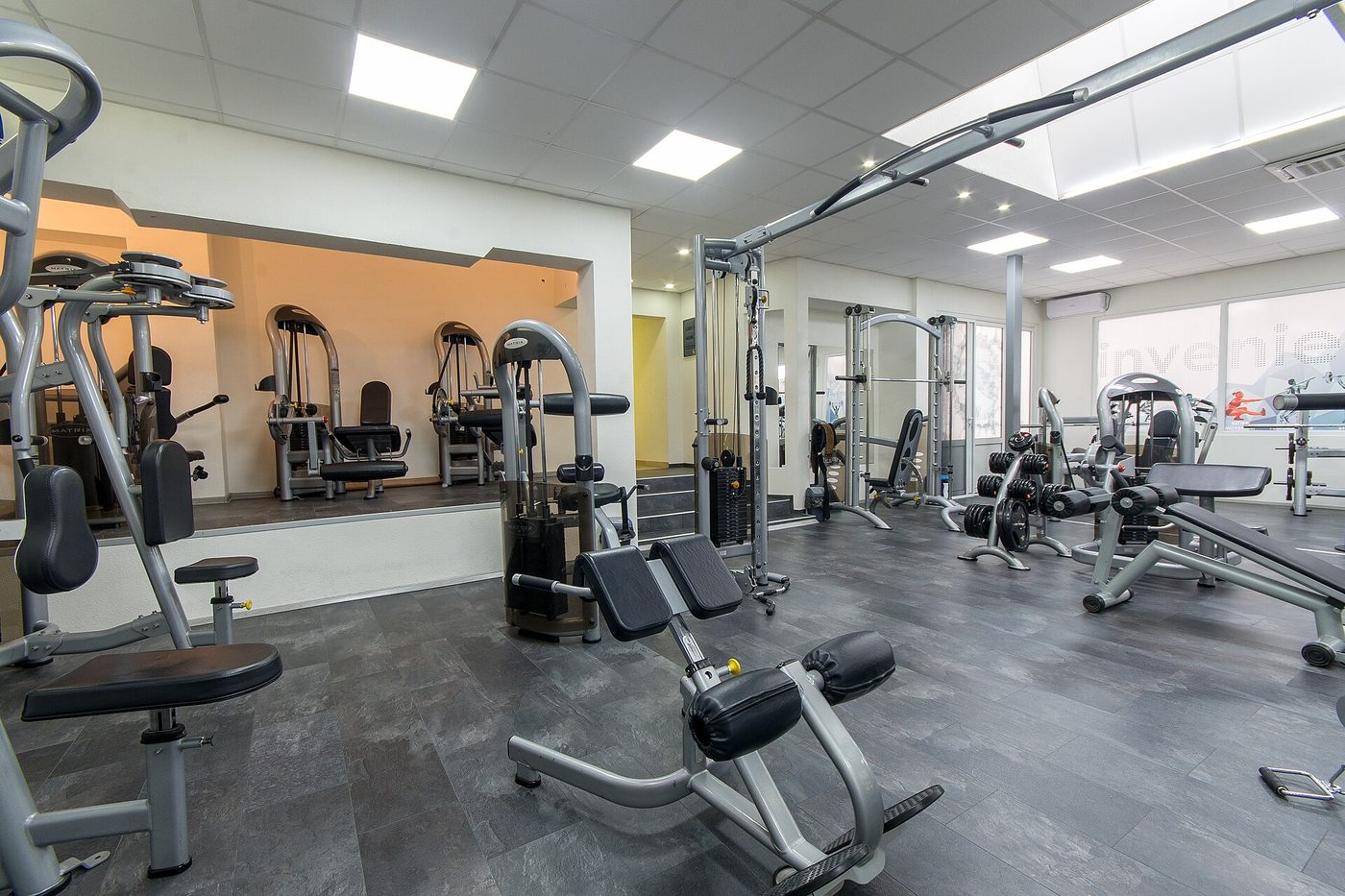 Modern gym interior